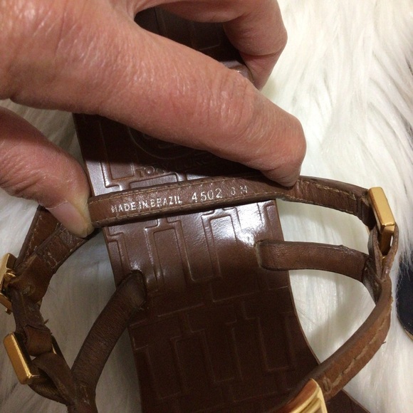 Tory Burch Pauline Almond wedge heel sandals 8 - Picture 10 of 10